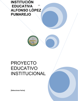 Proyecto Educativo Institucional 2013 + ver mas