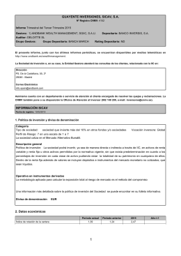 GUAYENTE INVERSIONES, SICAV, S.A. INFORMACIÓN SICAV 2