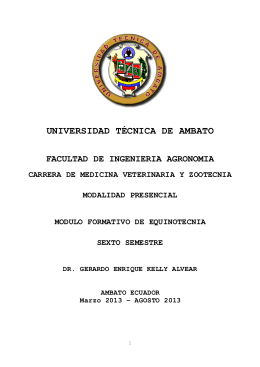 Equinotecnia - Universidad Técnica de Ambato
