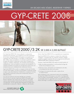 GYP-CRETE 2000® - Maxxon Corporation