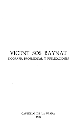 VICENT SOS BAYNAT