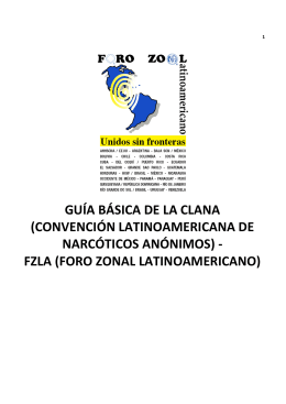 GUÍA BÁSICA DE LA CLANA (CONVENCIÓN