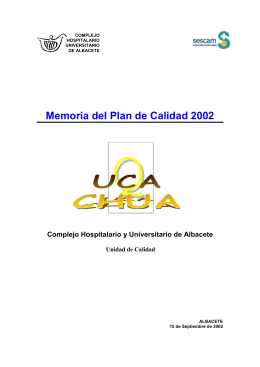 Año 2002. - Complejo Hospitalario Universitario de Albacete