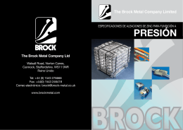 PRESIÓN - The Brock Metal Company