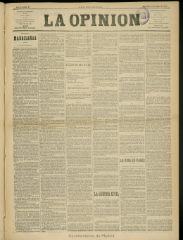 La Opinión del 19 de mayo de 1886, nº 18