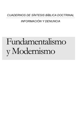 Fundamentalismo - Iglesia Bautista el Faro