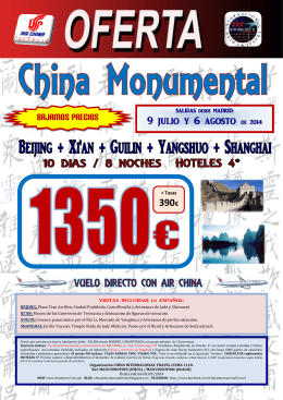 Portada Oferta - China Monumental (09Jul-06Ago - ChinaTravel-CIT