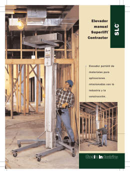 Elevador manual Superlift Contractor