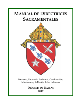 manual de directrices sacramentales