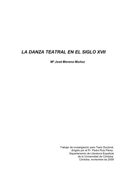 la danza teatral en el siglo xvii - Helvia :: Repositorio Institucional de