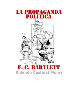 La Propaganda Politica - F. C. Bartlett