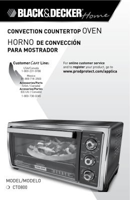 ConveCtion Countertop Oven HOrnO De ConveCCión para MostraDor