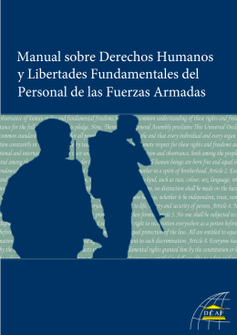 Handbook on Human Rights And Fundamental Freedoms of Armed