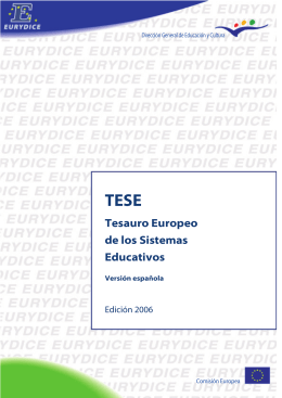 TESE - Tesauro Europeo de los Sistemas Educativos
