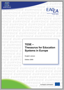 TESE - Thesaurus for Education Systems in Europe