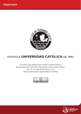 TESIS PUCP - Pontificia Universidad Católica del Perú