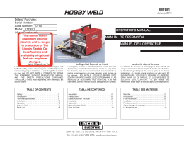 HOBBY WELD - Lincoln Electric