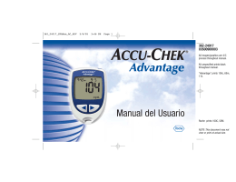 Accu-Chek Advantage Owner`s Booklet