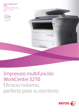 Impresora multifunción WorkCentre 3210 Eficacia máxima, perfecta