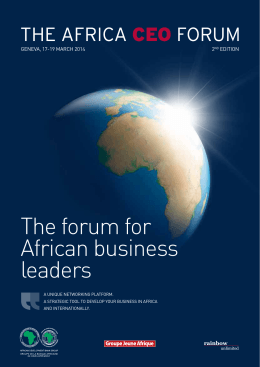 The forum for African business leaders