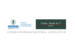 Presentación marzo - UPM – Clarke, Modet & Cº