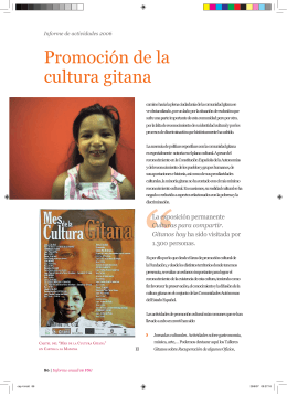 Promoción de la Cultura Gitana - Fundación Secretariado Gitano