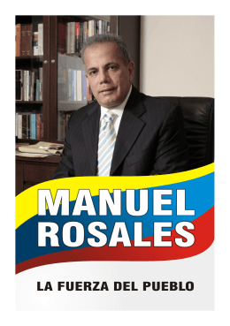 rosales remite una carta pública al pueblo de venezuela