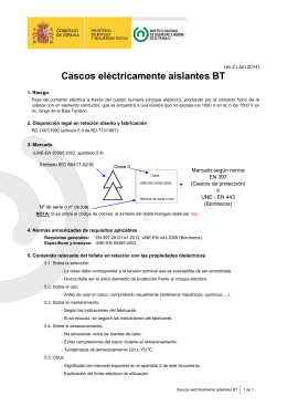 Cascos eléctricamente aislantes BT (pdf ,112 Kbytes)