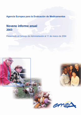 ES Ninth Annual Report 2003 - European Medicines Agency