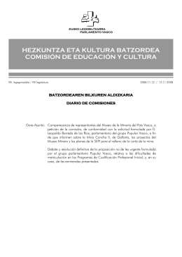 hezkuntza eta kultura batzordea comisión de educación y cultura