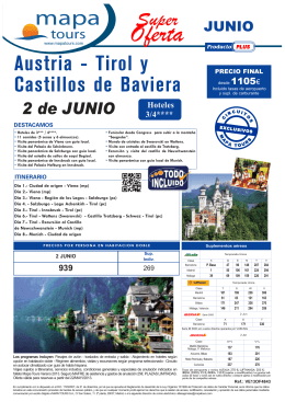 21-05-13 Austria - Tirol y Castillos de Baviera