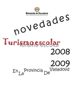 Novedades Turismo Escolar 2008