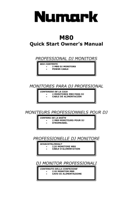 M80 Quick Start Manual