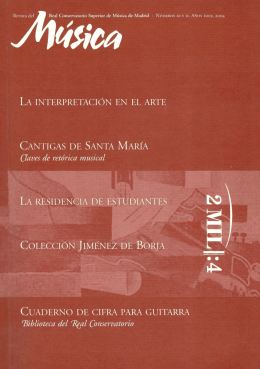 Revista Num.10 y 11 RCSMM - Real Conservatorio Superior de