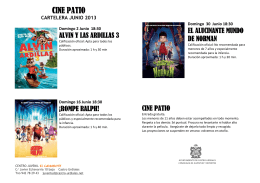Cine-Patio Junio 2013