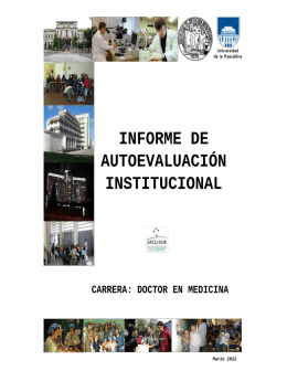 Informe de Autoevaluación Institucional 2012