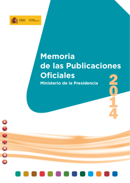 Memoria de las Publicaciones Oficiales 2014