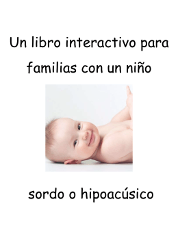Un libro interactivo para familias con un niño sordo o hipoacúsico