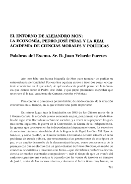 la economía, Pedro José Pidal y la Real Academia de Ciencias