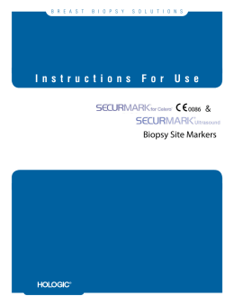 Instructions For Use - The Science of Sure – HOLOGIC