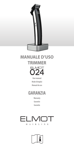 MANUALE D`USO TRIMMER