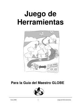 Juego de Herramientas - Programa GLOBE Argentina
