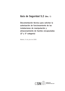 GSG-05.02 Documentación técnica para solicitar la autorización de