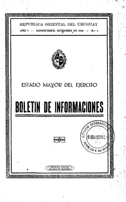 BOLETÍN DE INFORMACIONES - La Biblioteca Artiguista