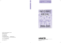 INFORME ANUAL 2000-2001