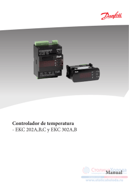 Controlador de temperatura - EKC 202A,B,C y EKC 302A,B Manual