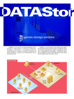 DataStor® es un servicio de almacenamiento de in