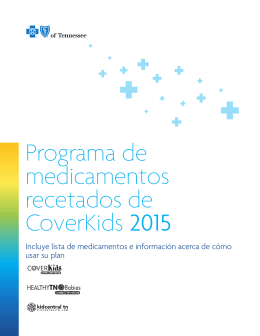 Programa de medicamentos recetados de CoverKids 2015