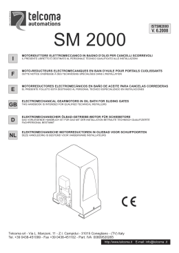 SM 2000 - Tege Torantriebe