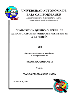 ingeniero zootecnista - Universidad Autónoma de Baja California Sur